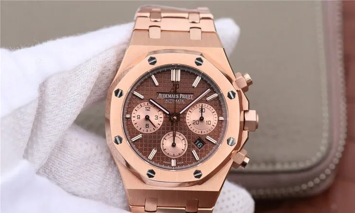 Audemars Piguet Royal Oak Chronograph 26331OR.OO.1220OR.02 OM Factory 1:1 Best Edition Replica Watch Brown Dial
